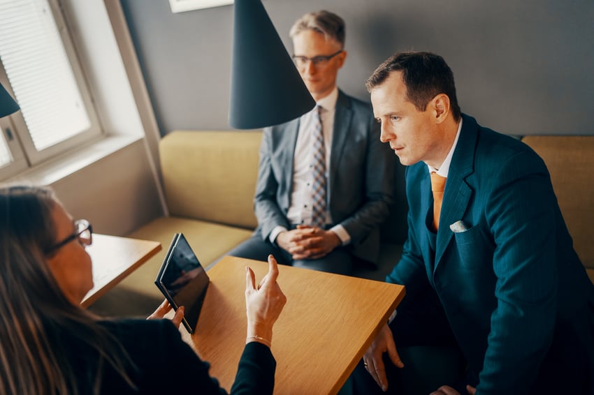 Berggren employees at the office